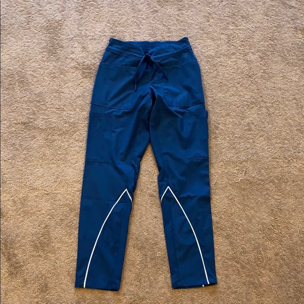 Navy Heathered Scrub Pants